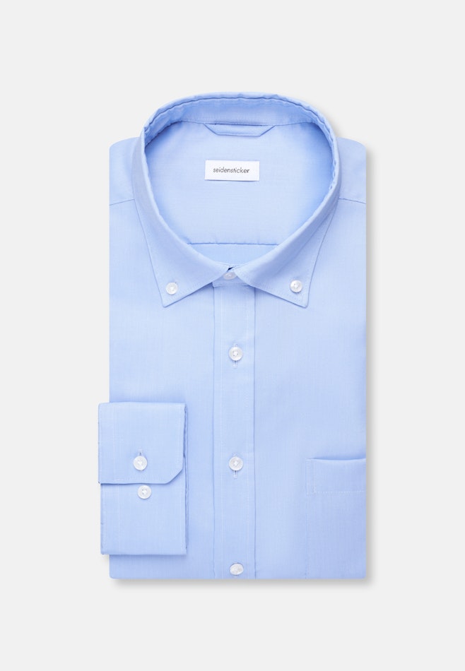 Comfort Chemise d'affaires Uni dans Bleu Moyen | Boutique en ligne Seidensticker
