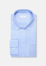 Comfort Business Hemd Uni in Mittelblau |  Seidensticker Onlineshop