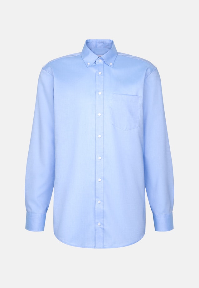 Comfort Chemise d'affaires Uni in Bleu Moyen |  Seidensticker Onlineshop