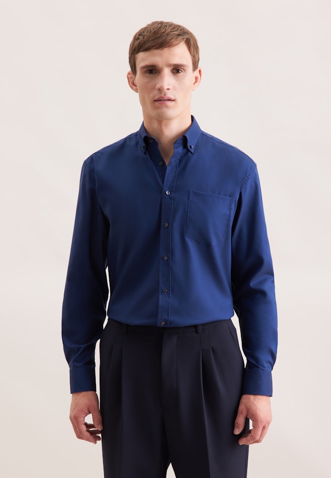 Comfort Business Hemd Uni in Dunkelblau | Seidensticker Onlineshop