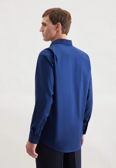 Comfort Chemise d'affaires Uni in Bleu Foncé |  Seidensticker Onlineshop