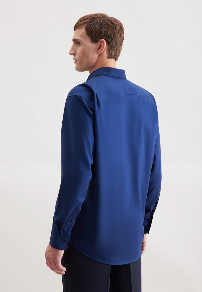 Comfort Chemise d'affaires Uni dans Bleu Foncé | Boutique en ligne Seidensticker