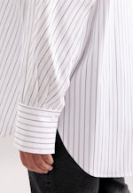 Oversized Hemdbluse mit tiefer Passe in Weiß |  Seidensticker Onlineshop