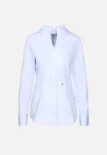 Kelchkragenbluse aus Baumwollsatin slim fit in Hellblau |  Seidensticker Onlineshop