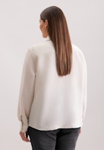 Hemdbluse mit abnehmbarer Schluppe in Weiß |  Seidensticker Onlineshop