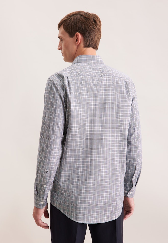 Regular Business shirt Check in Dunkelblau | Seidensticker online shop