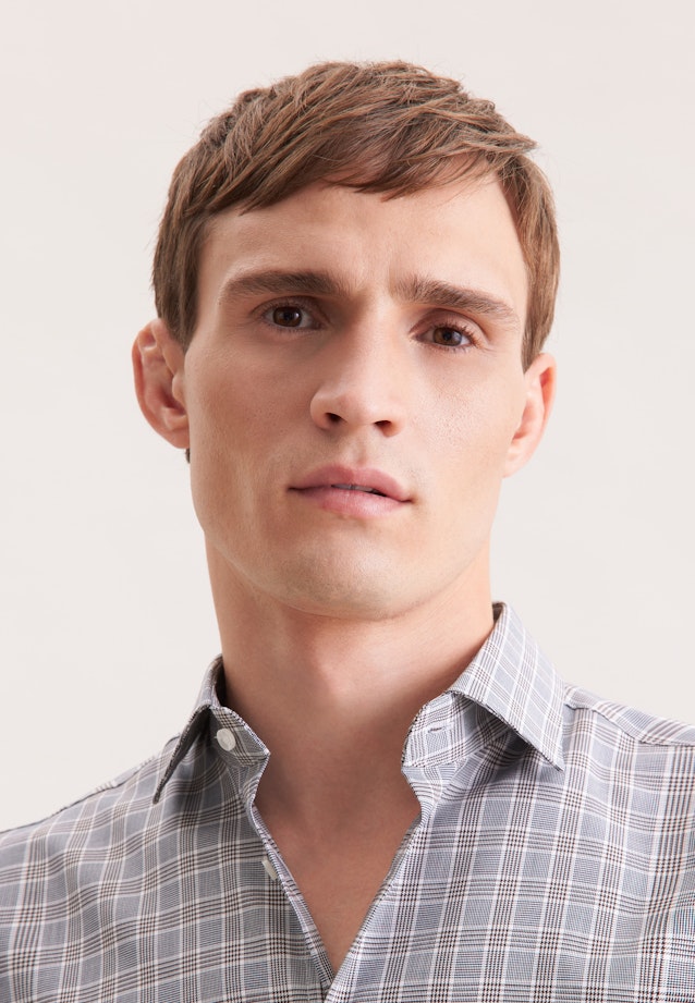 Regular Business shirt Check in Dunkelblau |  Seidensticker Onlineshop