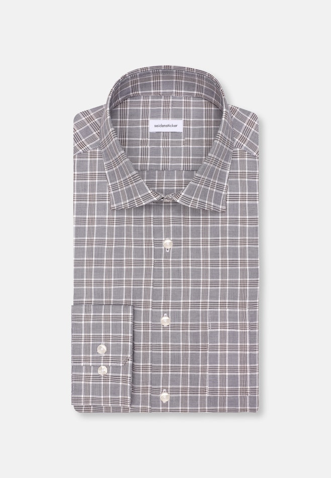 Regular Chemise d'affaires carreaux dans Bleu Foncé | Boutique en ligne Seidensticker