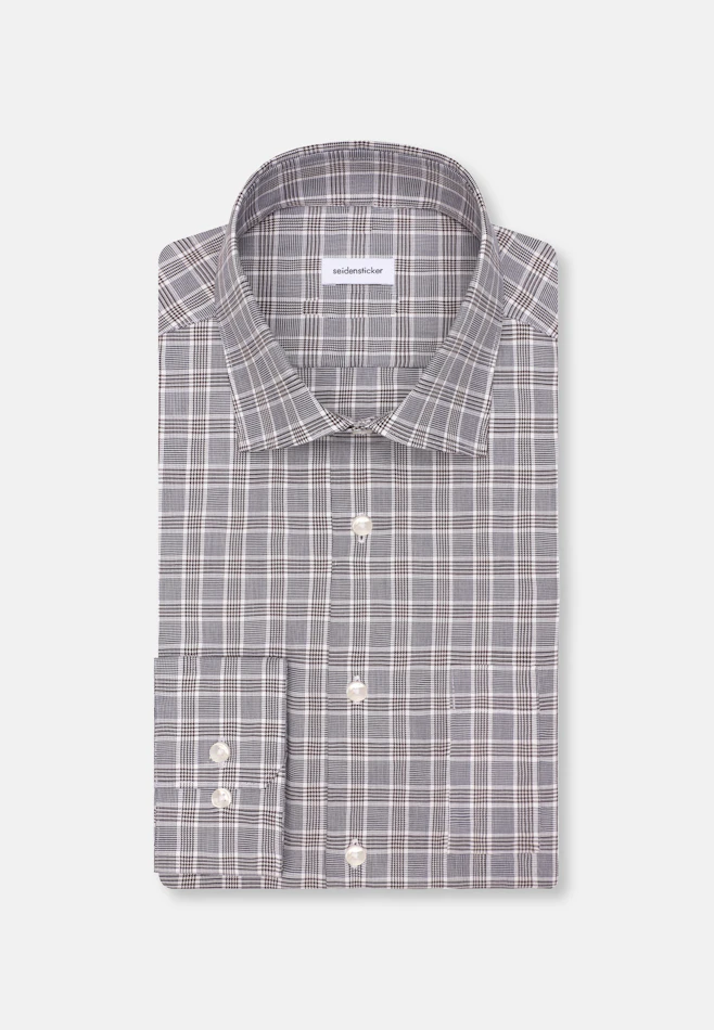 Regular Chemise d'affaires carreaux dans Bleu Foncé | Boutique en ligne Seidensticker