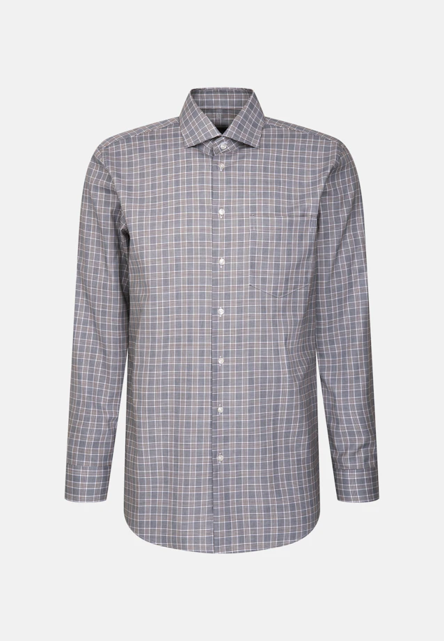 Regular Chemise d'affaires carreaux in Bleu Foncé |  Seidensticker Onlineshop