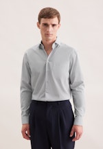 Regular Business Hemd Druck in Dunkelblau |  Seidensticker Onlineshop