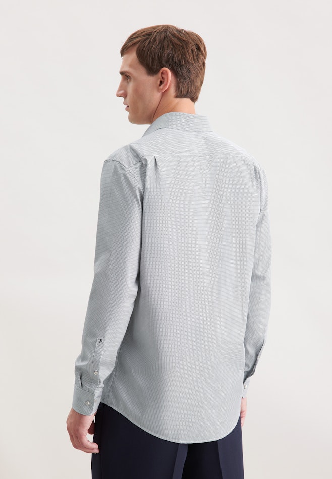 Regular Business shirt Print in Dunkelblau | Seidensticker online shop