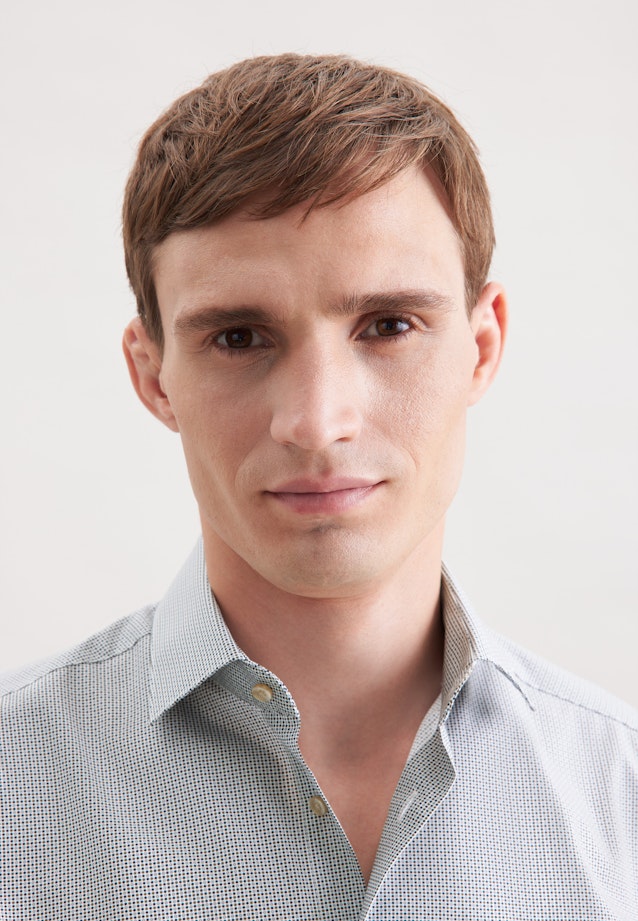 Regular Business Hemd Druck in Dunkelblau |  Seidensticker Onlineshop