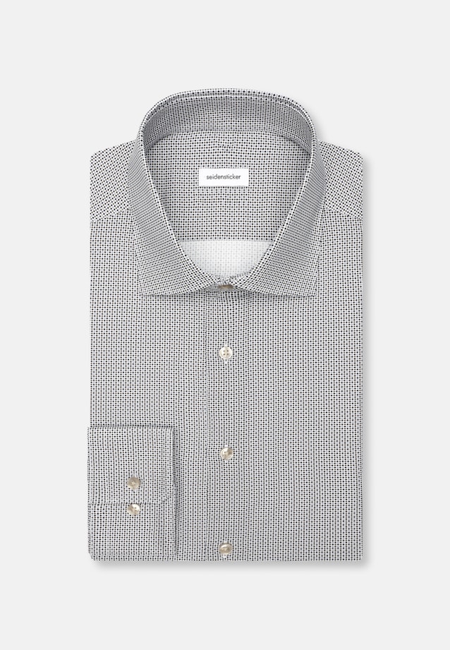 Regular Business Hemd Druck in Dunkelblau |  Seidensticker Onlineshop