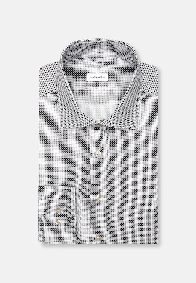 Regular Business Hemd Druck in Dunkelblau | Seidensticker Onlineshop