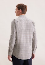 Regular Flanellhemd Karo in Braun |  Seidensticker Onlineshop