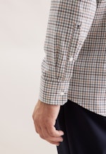 Regular Flanellhemd Karo in Braun |  Seidensticker Onlineshop