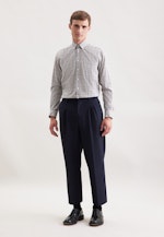 Regular Flannel shirt Check in Braun |  Seidensticker Onlineshop