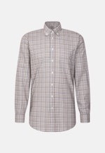 Regular Chemise en flanelle carreaux in Marron |  Seidensticker Onlineshop
