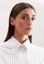 Oversized Hemdbluse mit tiefer Passe in Weiß |  Seidensticker Onlineshop