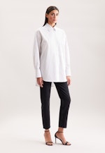 Oversized Hemdbluse mit tiefer Passe in Weiß |  Seidensticker Onlineshop