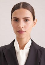 Zweireihiger Blazer mit aufgesetzten Taschen aus einer Wollmischung in Schwarz |  Seidensticker Onlineshop