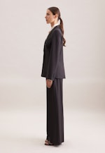 Zweireihiger Blazer mit aufgesetzten Taschen aus einer Wollmischung in Schwarz |  Seidensticker Onlineshop