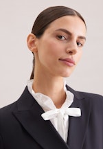 Zweireihiger Blazer mit aufgesetzten Taschen aus einer Wollmischung in Dunkelblau |  Seidensticker Onlineshop