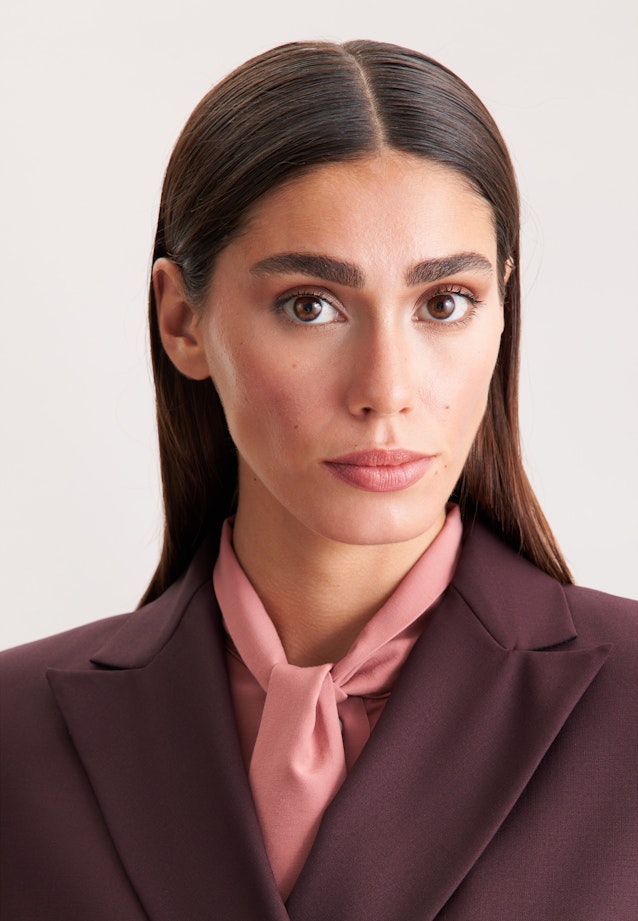 Zweireihiger Blazer mit aufgesetzten Taschen aus einer Wollmischung in Rot |  Seidensticker Onlineshop