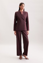 Zweireihiger Blazer mit aufgesetzten Taschen aus einer Wollmischung in Rot |  Seidensticker Onlineshop