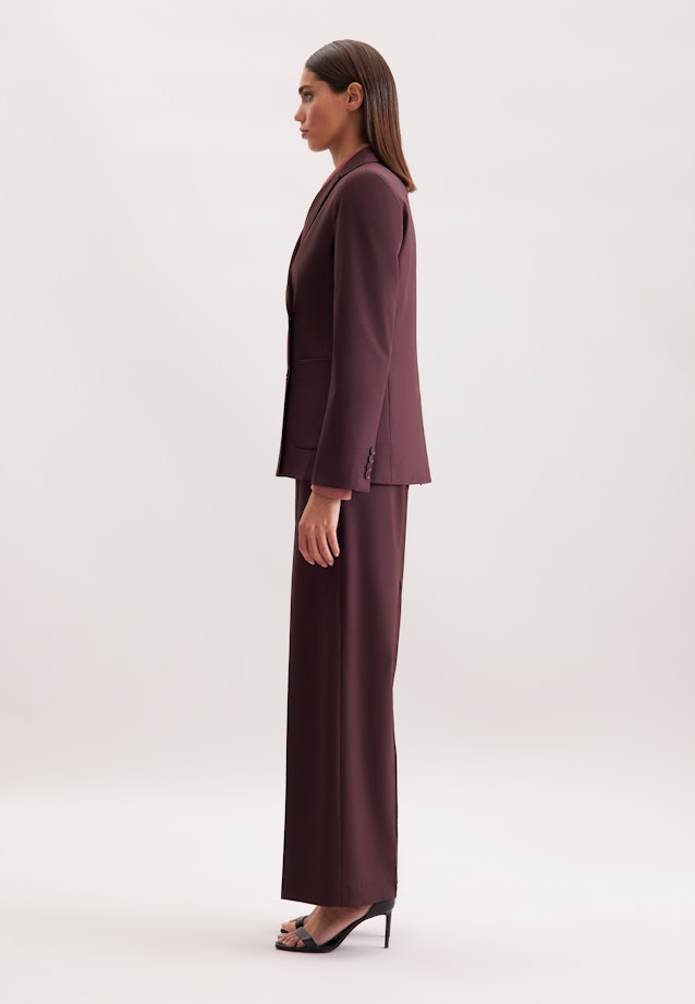 Zweireihiger Blazer mit aufgesetzten Taschen aus einer Wollmischung in Rot |  Seidensticker Onlineshop