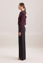 Gerade Hose mit Bügelfalten aus einer Wollmischung in Schwarz |  Seidensticker Onlineshop