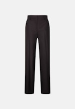 Gerade Hose mit Bügelfalten aus einer Wollmischung in Schwarz |  Seidensticker Onlineshop