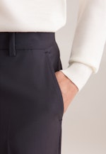 Gerade Hose mit Bügelfalten aus einer Wollmischung in Dunkelblau |  Seidensticker Onlineshop