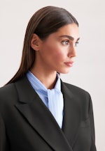 Zweireihiger Blazer mit Pattentaschen aus einer Wollmischung in Schwarz |  Seidensticker Onlineshop