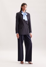 Zweireihiger Blazer mit Pattentaschen aus einer Wollmischung in Dunkelblau |  Seidensticker Onlineshop