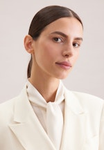 Zweireihiger Blazer mit Pattentaschen aus einer Wollmischung in Ecru |  Seidensticker Onlineshop