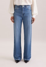 Wide- Leg Jeans High Waist mit Stretchanteil in Blue |  Seidensticker Onlineshop