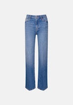Wide- Leg Jeans High Waist mit Stretchanteil in Mittelblau |  Seidensticker Onlineshop