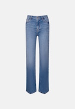 Wide- Leg Jeans High Waist mit Stretchanteil in Mittelblau |  Seidensticker Onlineshop