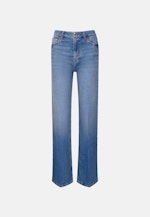 Wide- Leg Jeans High Waist mit Stretchanteil in Mittelblau |  Seidensticker Onlineshop
