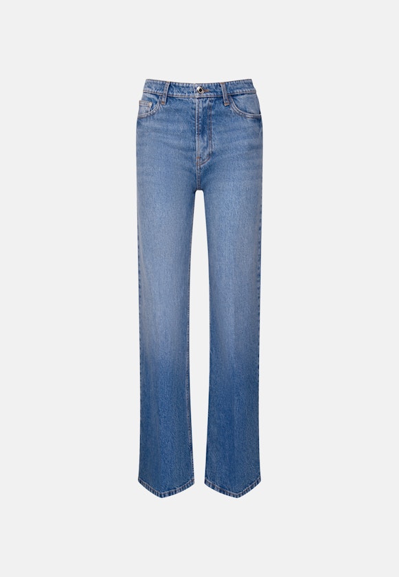 Wide- Leg Jeans High Waist mit Stretchanteil in Blue |  Seidensticker Onlineshop