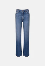 Wide-Leg Jeans High Waist with Stretch in Mittelblau |  Seidensticker Onlineshop