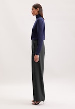 Bundfaltenhose aus einer Wollmischung in Schwarz |  Seidensticker Onlineshop