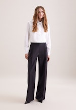 Bundfaltenhose aus einer Wollmischung in Dunkelblau |  Seidensticker Onlineshop