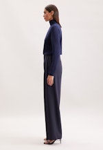 Bundfaltenhose aus einer Wollmischung in Dunkelblau |  Seidensticker Onlineshop