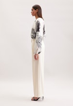 Bundfaltenhose aus einer Wollmischung in Ecru |  Seidensticker Onlineshop