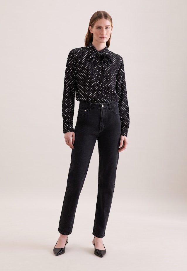 Jeans Mom-Fit taille haute avec stretch in Gris |  Seidensticker Onlineshop