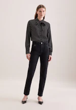 Mom- Fit Jeans High Waist mit Stretchanteil in Grau |  Seidensticker Onlineshop