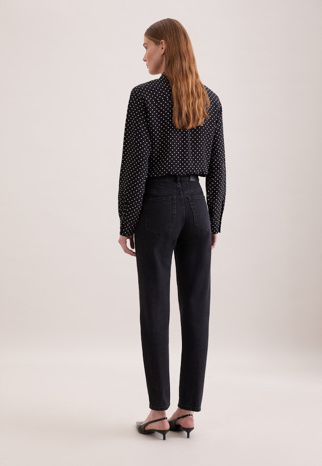 Jeans Mom-Fit taille haute avec stretch dans Gris | Boutique en ligne Seidensticker